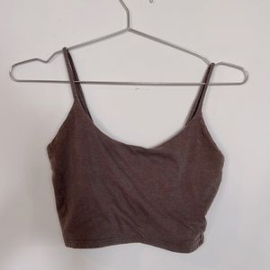 Brown crop top BDG